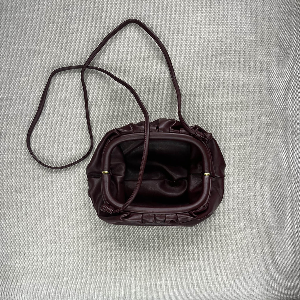 Burgundy Dumpling Bag