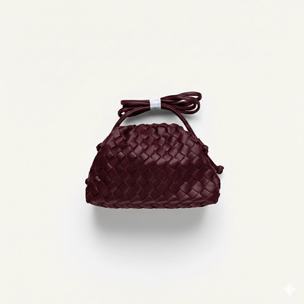 Wine Red Dumpling Bag