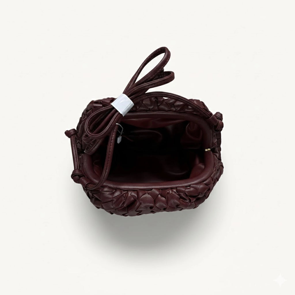 Wine Red Dumpling Bag