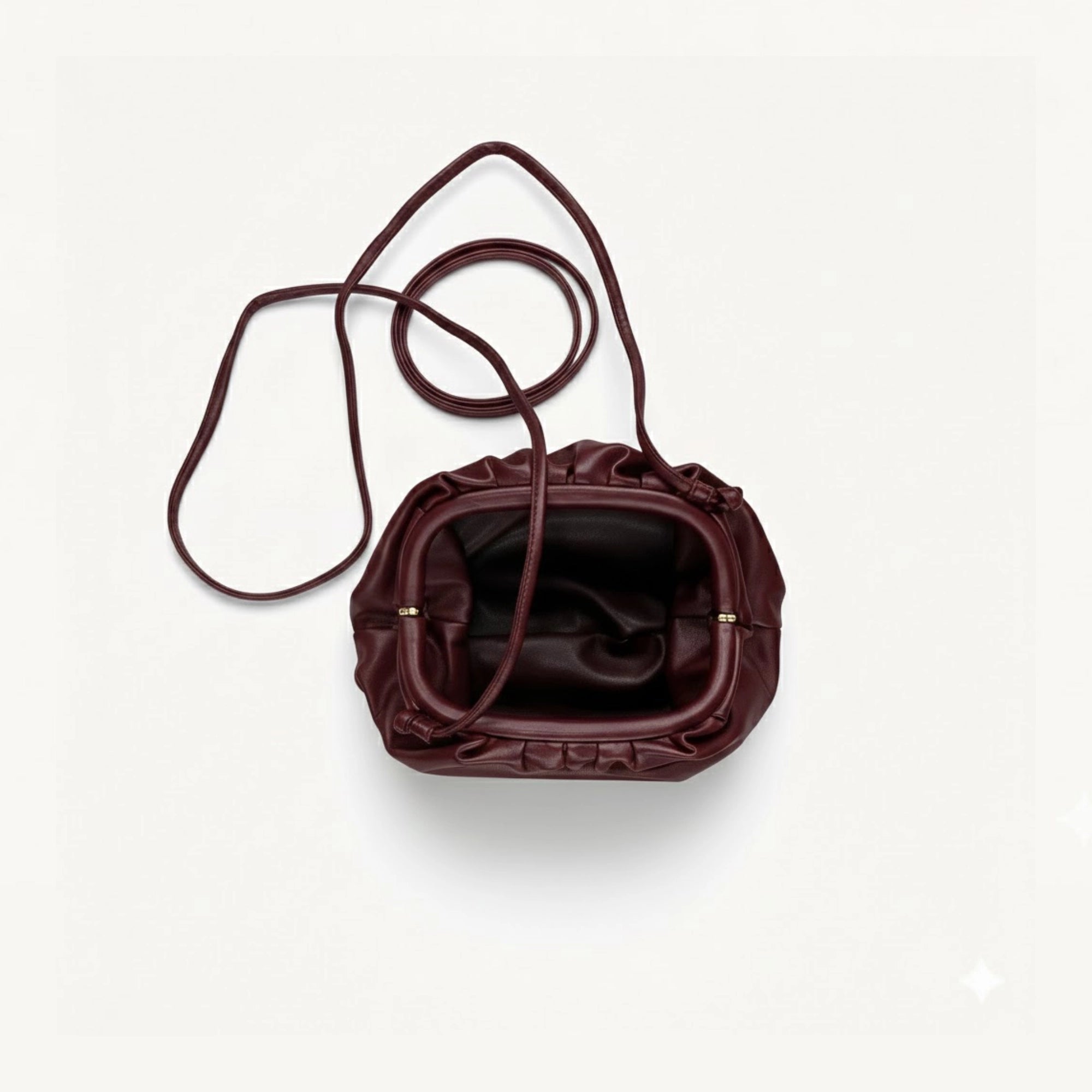 Burgundy Dumpling Bag