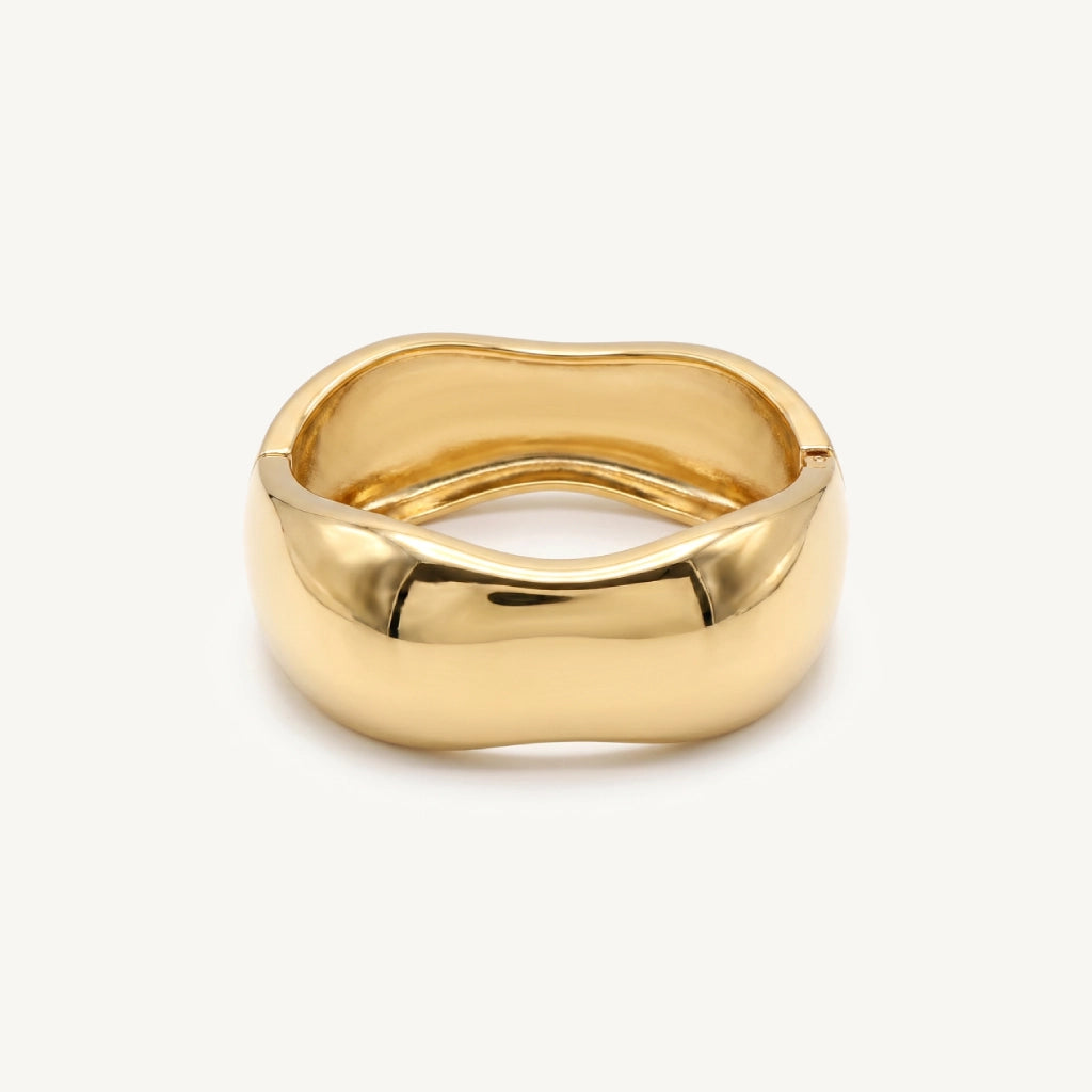 Hinged Golden Bangle